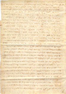 Facsimil - Carta San Antonio Mª Zaccaria